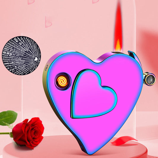 Creative Heart Shaped Gas & Electric Lighter