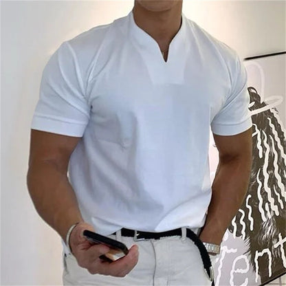 ⏰ Agora com apenas 50% de desconto! 💎 Camiseta masculina de fitness de manga curta Gentlemans Business