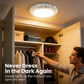 💥Grande Promoção - 50% de Desconto💡Luminária de Teto Recarregável com Sensor de Movimento e Controle Remoto