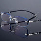 🔥limited-time 50% off🔥New Sapphire high hardness anti-blue Dual-Use Reading Glasses✨