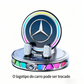 Suporte elétrico RGB para celular no carro com carregamento sem fio.
