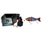Localizador de peixes com tela HD e transdutor