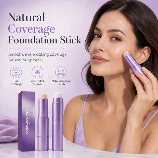 🔥Last Day Buy 1 Get 1 FREE💄✨ 2-in-1 Color Changing Foundation Stick | Skin Tone Matching Cream Foundation Stick for Flawless Makeup