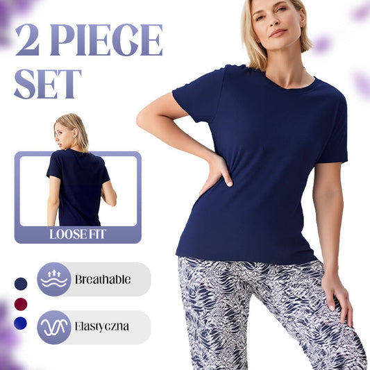 ⏳ Desconto de 50% por tempo limitado! 🔥Conjunto casual de duas peças para mulheres