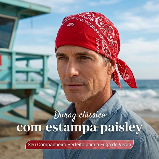 Bandana clássica para motociclistas e esportistas