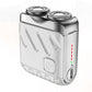 Portable Rotary Dual Ring Electric Shaver | IPX7 Waterproof & 3D Floating Heads | Wet/Dry Use & Car Charger Included