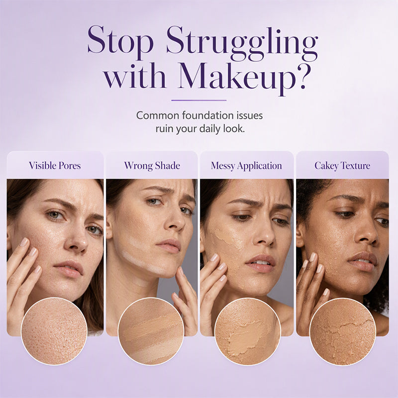 🔥Last Day Buy 1 Get 1 FREE💄✨ 2-in-1 Color Changing Foundation Stick | Skin Tone Matching Cream Foundation Stick for Flawless Makeup