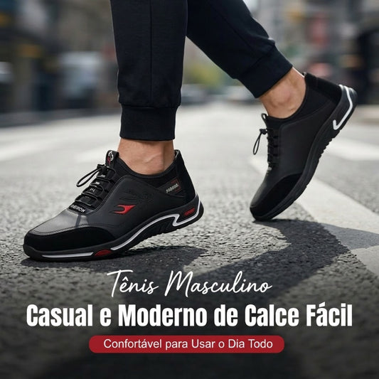 Sapatos masculinos leves e macios, sem cadarço.