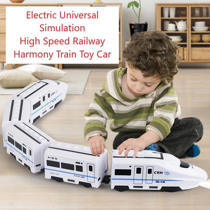 🎁 Grande promoção com 49% de desconto🚅 Brinquedo de trem de harmonia ferroviária de alta velocidade com simulação universal elétrica