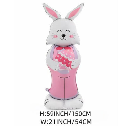 🎁Promoção antecipada de Páscoa🐰Balão de coelhinho gigante 3D em pé autossustentável Alegria festiva