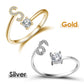 ⏳Oferta Especial por Tempo Limitado⏰Anel com Inicial "Amor" – Personalizado, ajustável e perfeito como um presente significativo para você ou para alguém especial ✨
