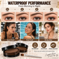 ✨ 50% OFF!🖌️🖌️2-Color Waterproof Eyebrow Stamp Powder Kit, Smudge-Proof Quick Natural Full Brow Makeup with Dual-End Brush