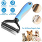 ⏳LAST DAY: Only 9.9￡！🎉 #1 in UK Pet Grooming 2026 🏆Professional Double-Sided Deshedding Brush for Dogs & Cats – Reduces Shedding by 90%💪