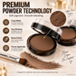 ✨ 50% OFF!🖌️🖌️2-Color Waterproof Eyebrow Stamp Powder Kit, Smudge-Proof Quick Natural Full Brow Makeup with Dual-End Brush
