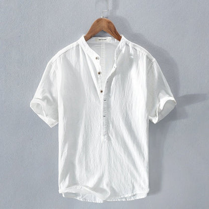 Men's New Linen Casual Short-Sleeve Shirt