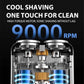 Portable Rotary Dual Ring Electric Shaver | IPX7 Waterproof & 3D Floating Heads | Wet/Dry Use & Car Charger Included