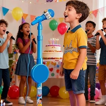 🎤 Presente Perfeito para Estrelinhas 🎄✨ Brinquedo Microfone Infantil Karaokê | PROMOÇÃO DE NATAL COM 50% DE DESCONTO | Máquina para cantar junto com luzes piscantes e melodias integradas
