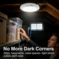 💥Grande Promoção - 50% de Desconto💡Luminária de Teto Recarregável com Sensor de Movimento e Controle Remoto