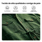 Conjunto de jaqueta e calça masculina com botões em tecido waffle