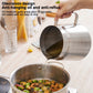 Strain & Reuse Oil Instantly! 2-in-1 Stainless Oil Strainer Pot