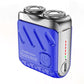 Portable Rotary Dual Ring Electric Shaver | IPX7 Waterproof & 3D Floating Heads | Wet/Dry Use & Car Charger Included