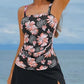 💥Last Day Special Sale 49% OFF🩱Women Vintage Tummy Control Two Piece Tankini Swimsuits