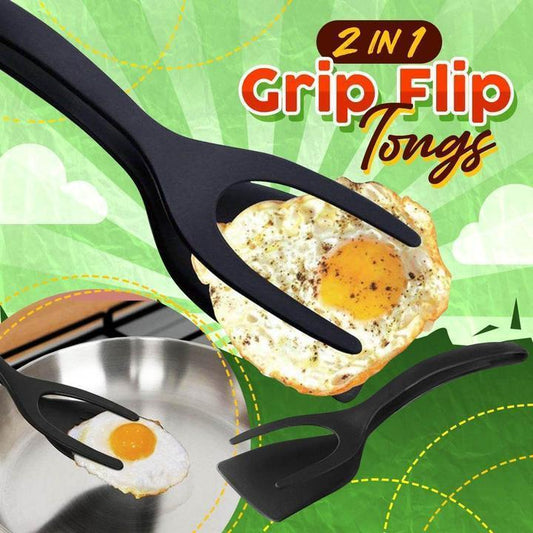 🌞Preço imperdível de verão, só hoje!🔥Pinça de cozinha 2 em 1 com cabo articulado
