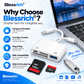 3-in-1 USB-C Memory Card Reader
