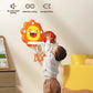 Cesta de basquete infantil de brinquedo, silenciosa e com mecanismo de elevação.