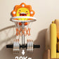 Cesta de basquete infantil de brinquedo, silenciosa e com mecanismo de elevação.