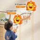 Cesta de basquete infantil de brinquedo, silenciosa e com mecanismo de elevação.