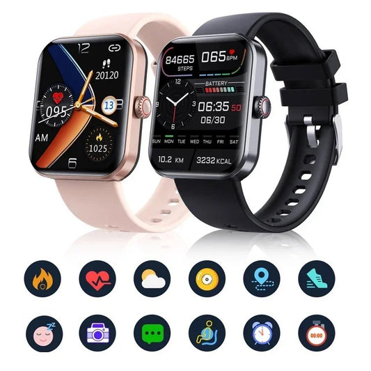 [All-day monitoring of heart rate and blood pressure] Smart watch with Bluetooth for fashion