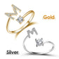 ⏳Oferta Especial por Tempo Limitado⏰Anel com Inicial "Amor" – Personalizado, ajustável e perfeito como um presente significativo para você ou para alguém especial ✨