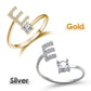 ⏳Oferta Especial por Tempo Limitado⏰Anel com Inicial "Amor" – Personalizado, ajustável e perfeito como um presente significativo para você ou para alguém especial ✨