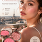 Flower Knows Strawberry Rococo Embossed Blush, Blush em Pó Matte Rosa Malva para as Bochechas, Maquiagem Facial Construível e Fácil de Esfumar