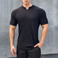 Men's V-Neck Short Sleeve Muscle Athletic Workout T-Shirts😍