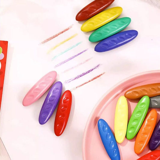 12/24/36 Colors Washable and Non-toxic Peanut Crayons