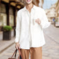 Men's Splash-Ink Print Lapel Long-Sleeve Shirts