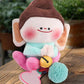 Cute Fluffy Lotus Doll Pendant