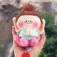 Cute Fluffy Lotus Doll Pendant