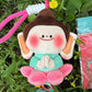 Cute Fluffy Lotus Doll Pendant
