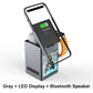 Multifunctional Charging Station with Built-in Bluetooth Speaker & Clock