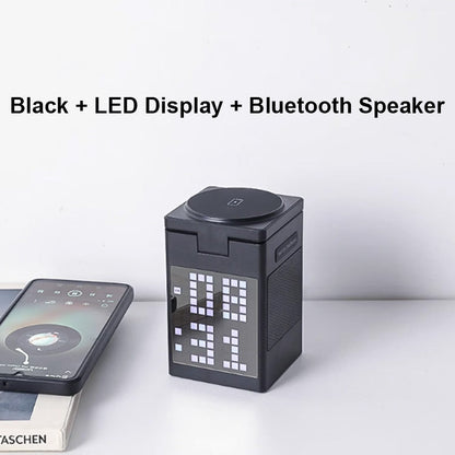 Multifunctional Charging Station with Built-in Bluetooth Speaker & Clock