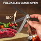 🗡️Super cool👉Folding knife with wooden handle for work, hiking & camping⛺50%~70% off for a limited time⏳