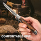 🗡️Super cool👉Folding knife with wooden handle for work, hiking & camping⛺50%~70% off for a limited time⏳