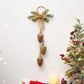 Vintage-Style Wreath with Metal Bells Door Hanging Decoration