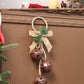 Vintage-Style Wreath with Metal Bells Door Hanging Decoration