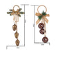 Vintage-Style Wreath with Metal Bells Door Hanging Decoration