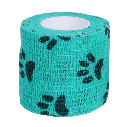 Paw Print Breathable Self Adhesive Bandage Wrap