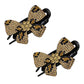 Elegant Bow Rhinestone Duckbill Hairpin